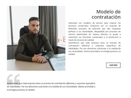 Modelo De Contratación - HTML5 Website Builder