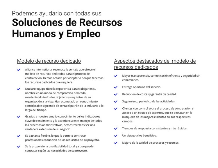 Fácil empleo Plantillas de creación de sitios web