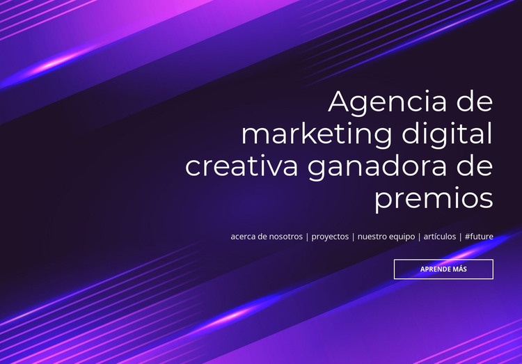 Agencia digital galardonada Plantilla HTML