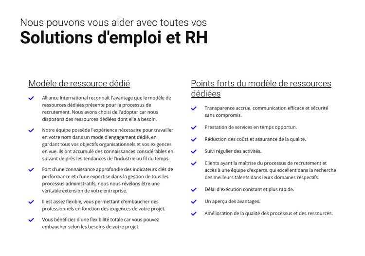 Emploi facile Conception de site Web