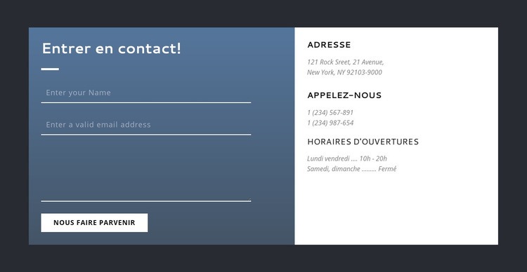 Si vous avez besoin d'un conseil juridique, veuillez nous contacter Modèles de constructeur de sites Web