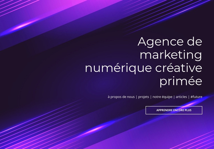 Agence numérique primée Modèle HTML5