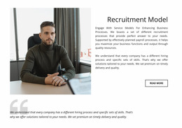 Recruitment Model - HTML5 Website Builder