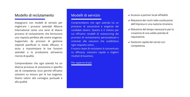 Come funziona un'agenzia di reclutamento Modello HTML