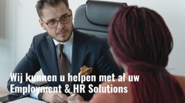 Hulp Bij Het Plaatsen Van Een Baan Sjabloon HTML CSS Responsief