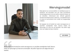 Wervingsmodel CSS-Sjabloon Voor Tabellen