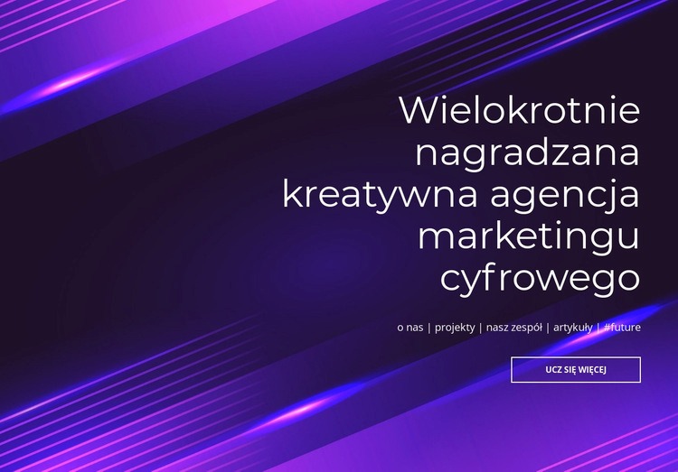 Wielokrotnie nagradzana agencja cyfrowa Szablon HTML5