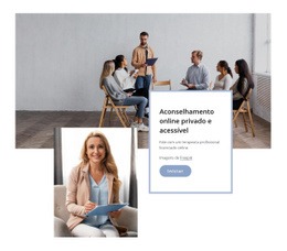 A Sessão De Terapia De Grupo - Design De Site Personalizado