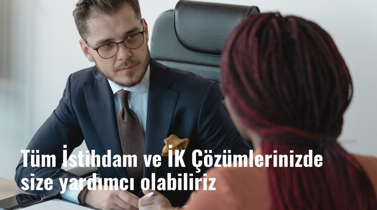 İşe yerleştirme yardımı Şablon