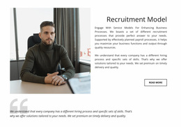 Stunning Web Design For Recruitment Model