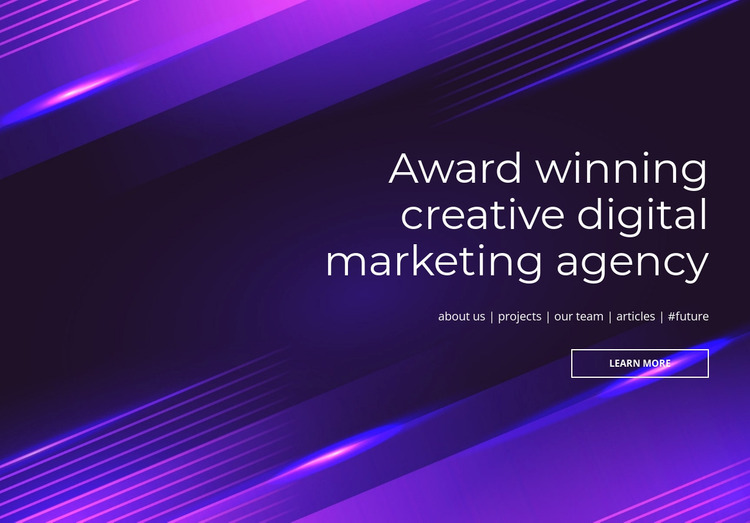 Award winning digital agency Website Mockup