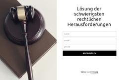 Lösung Der Schwierigsten Rechtlichen Herausforderungen – Webseiten-Mockup Erstellen