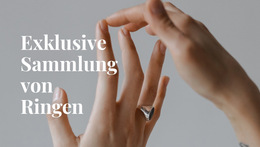 Layout-Funktionalität Für Exklusive Sammlung Von Ringen