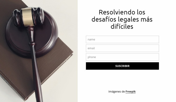 Resolviendo los desafíos legales más difíciles Creador de sitios web HTML