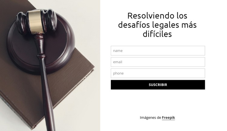 Resolviendo los desafíos legales más difíciles Plantilla CSS