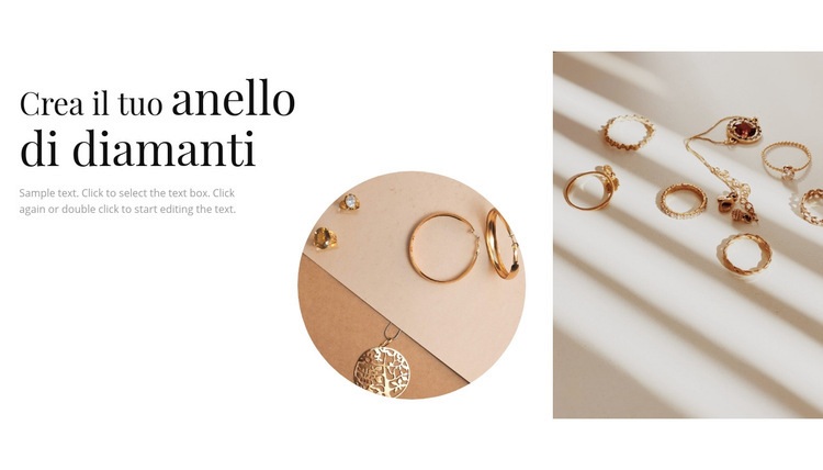 Il tuo anello di diamanti Modelli di Website Builder