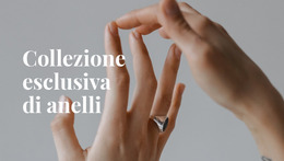 Collezione Esclusiva Di Anelli Sito Web Del Negozio