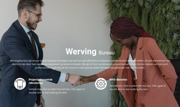 Werving - Websjabloon