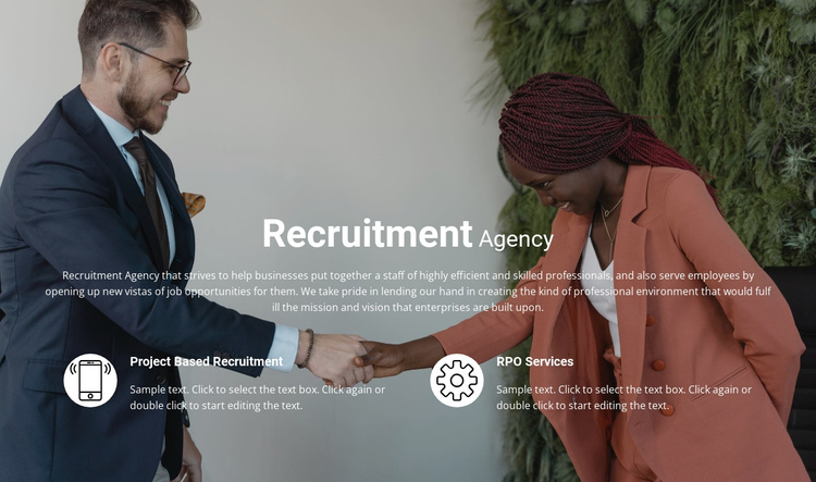 Recruitment One Page Template