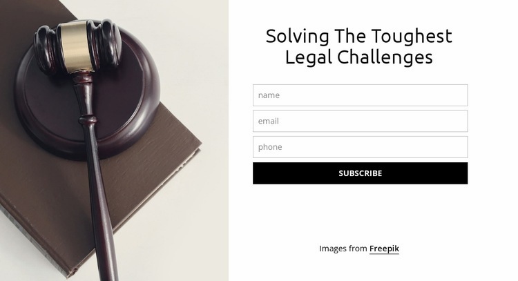 Solving the toughest legal challenges Squarespace Template Alternative