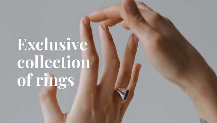 Exclusive collection of rings Template