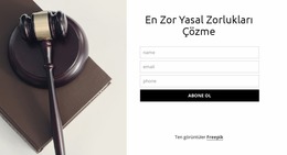 En Zorlu Yasal Zorlukları Çözme Joomla Şablonu 2024