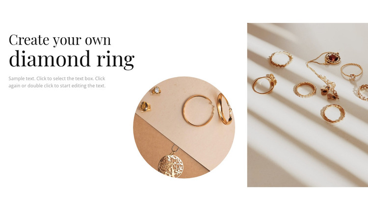 Your own diamond ring Web Design