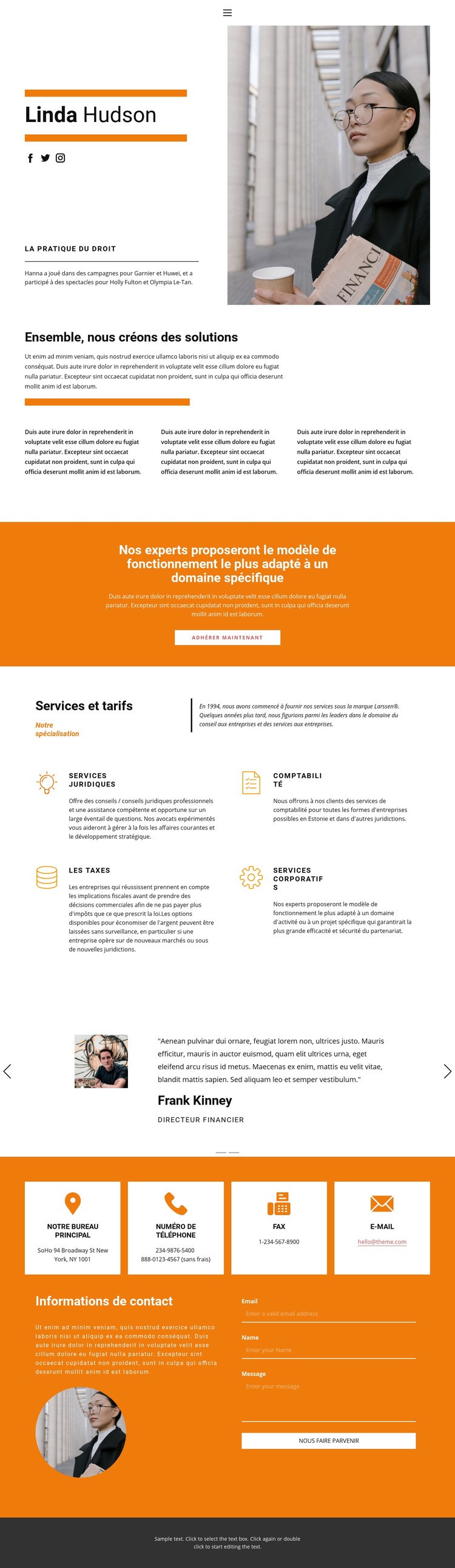 Portefeuille d'avocat Créateur de site Web HTML