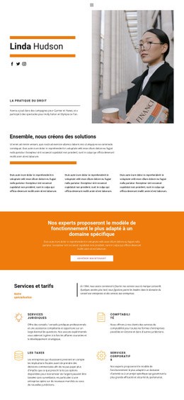 Portefeuille D'Avocat - Modèle HTML5 Simple