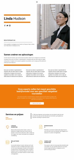 Gratis CSS Voor Portfolio Van Advocaat