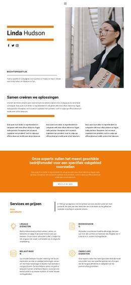 Portfolio Van Advocaat - Bootstrap-Sjabloon Van Één Pagina