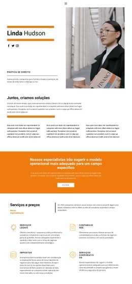 Carteira De Advogado - Maquete De Site Responsivo