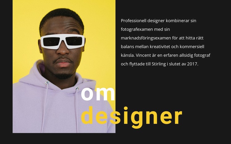 Ljus och begåvad HTML-mall