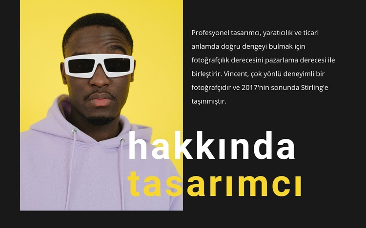 Parlak ve yetenekli HTML5 Şablonu