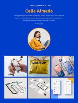 HTML Page Design For Designer Profile And Portfolio