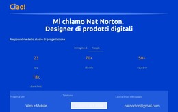 Sito HTML Per Responsabile Dello Studio Di Progettazione