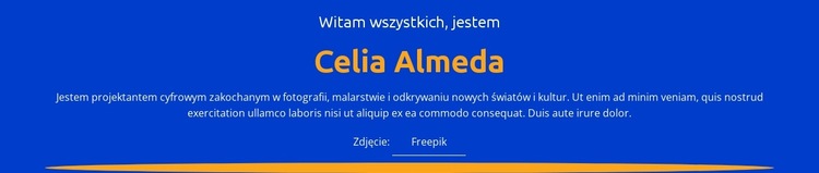 Profil i portfolio projektanta Szablon witryny sieci Web