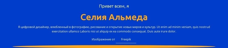 Профиль дизайнера и портфолио Конструктор сайтов HTML