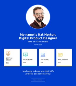 Your Designer Profile Flexbox Template