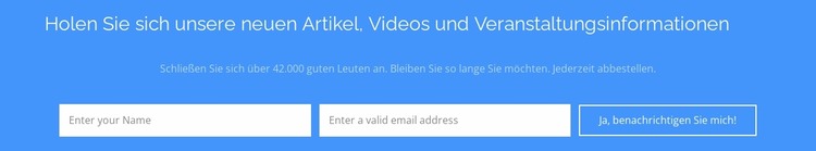 Holen Sie sich unsere neuen Artikel Joomla Vorlage