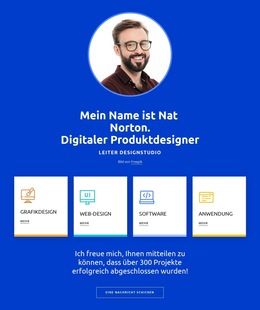 Ihr Designerprofil – Website-Vorlage Herunterladen