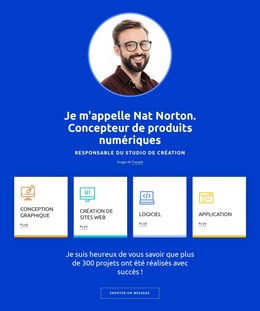 Votre Profil De Créateur - Modèle HTML Gratuit