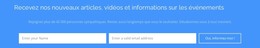 Recevez Nos Nouveaux Articles - Modèle De Page Web HTML