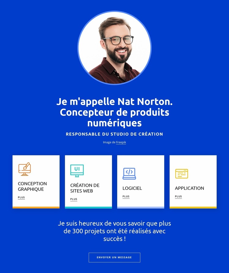 Votre profil de créateur Modèle Joomla