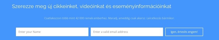 Szerezze meg új cikkeinket HTML Sablon