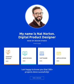 Your Designer Profile - Website Template
