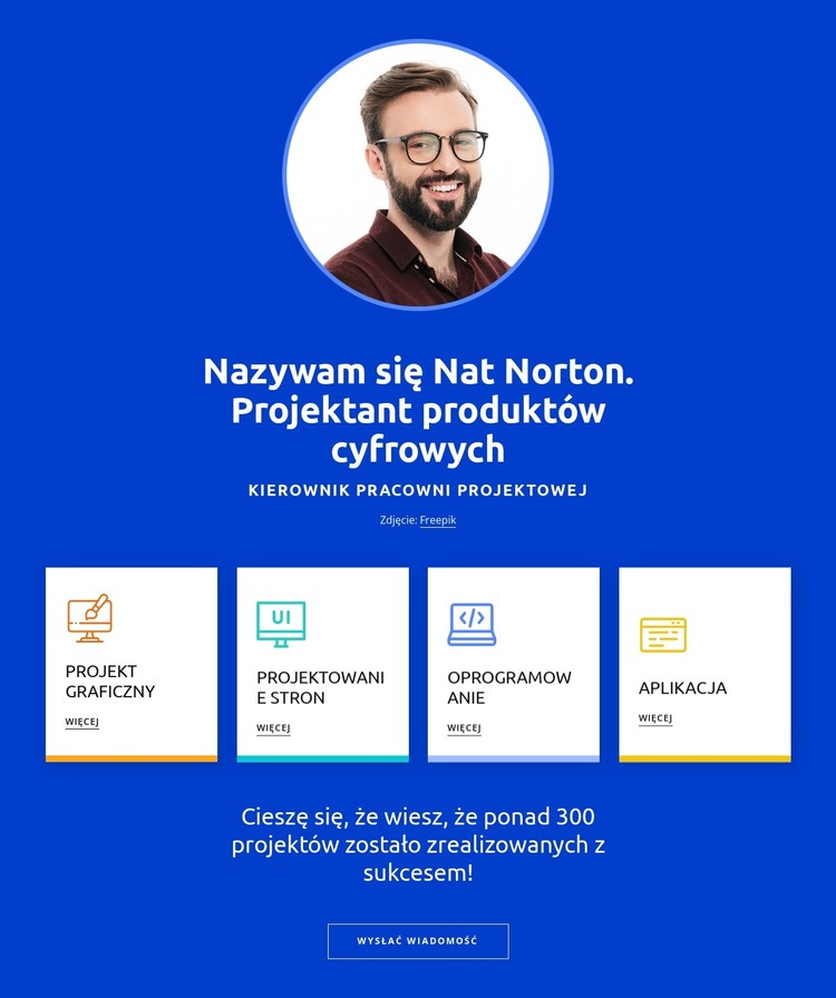 Twój profil projektanta Szablon CSS