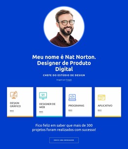 Seu Perfil De Designer - Modelos De Construtor De Páginas Gratuitos