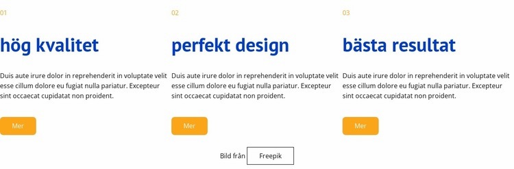 Vi använder en mänskligt centrerad design HTML-mall