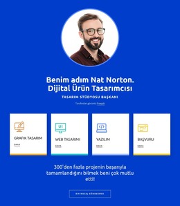 Tasarımcı Profiliniz - Ücretsiz HTML Şablonu